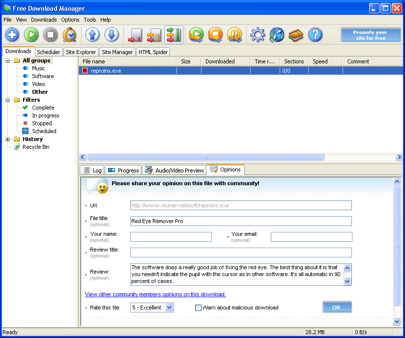 Free Download Manager Community Features